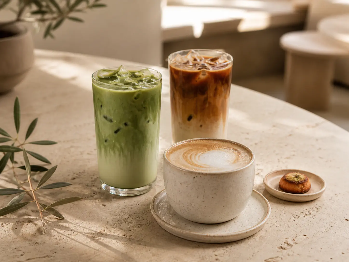 Koffie en matcha bij DELIXA
